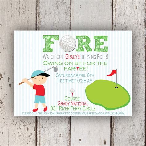 golf birthday invitation|free printable golf invitation template.